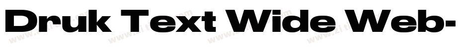 Druk Text Wide Web字体转换